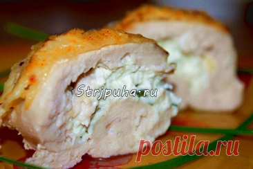 Куриные рулетики с сыром фета — Готовим дома