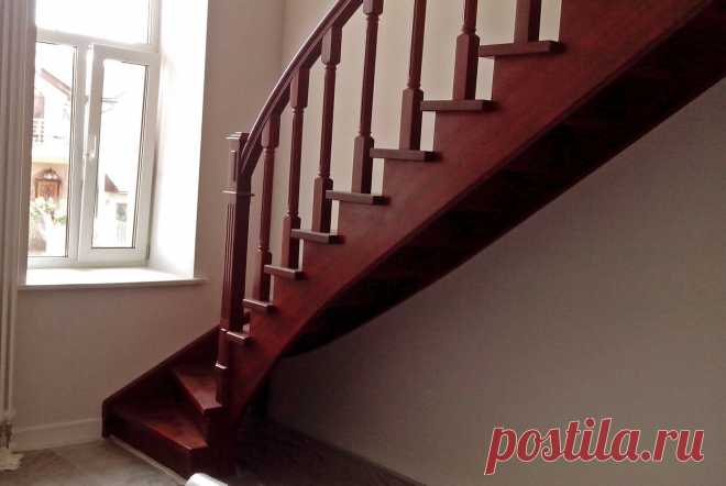 Лестница и ограждения из дерева