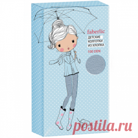КОЛГОТКИ ДЕТСКИЕ, ПЛОТНОСТЬ 100 DEN, ЦВЕТ ГОЛУБОЙ