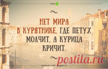 35 забавных итальянских пословиц и поговорок