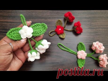 🌷Campanitas decorativas a crochet #florcrochet #normaysustejidos
