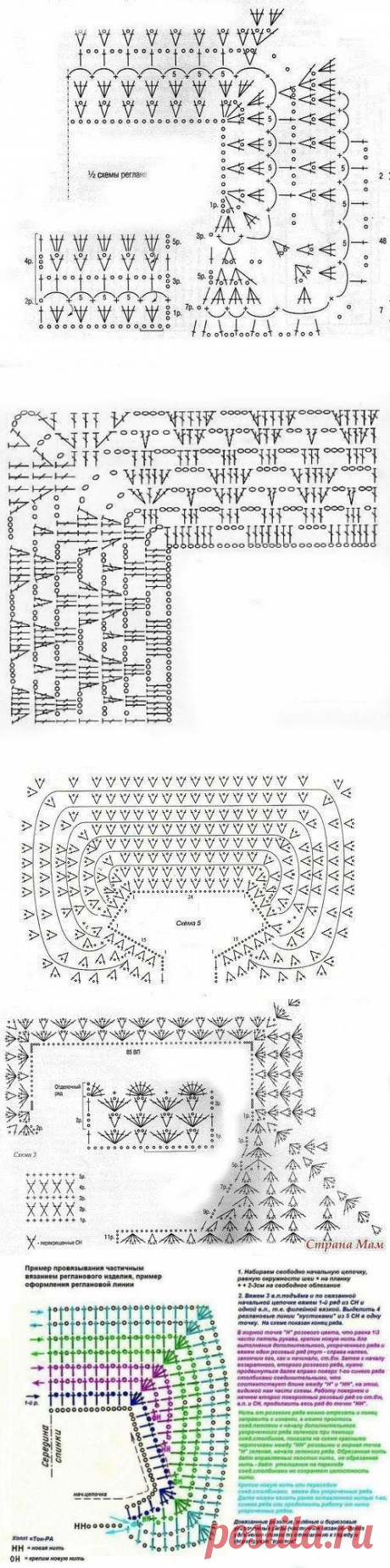Вязание реглана спицами и крючком. Схемы и примеры расчетов ( Уроки и МК по ВЯЗАНИЮ) | Журнал Вдохновение Рукодельницы