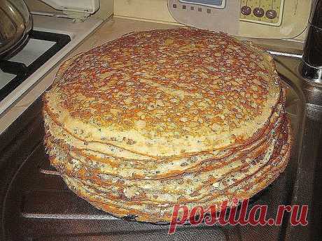 Заварные блинчики на кефире.