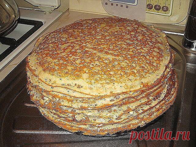 Заварные блинчики на кефире.