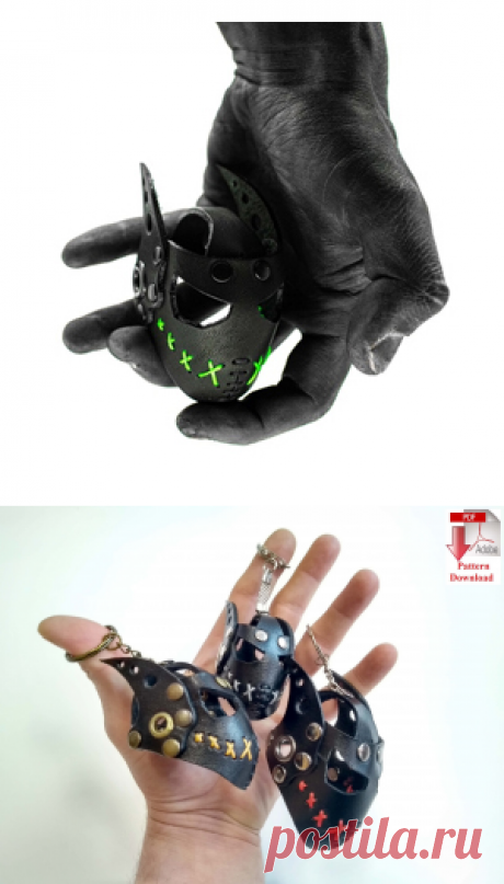 Выкройка брелока «Full face V2»/Pattern PDF leather Keychain ring Steampunk Mask «Full Face V2» &amp;#8212; SteampunkRUS96