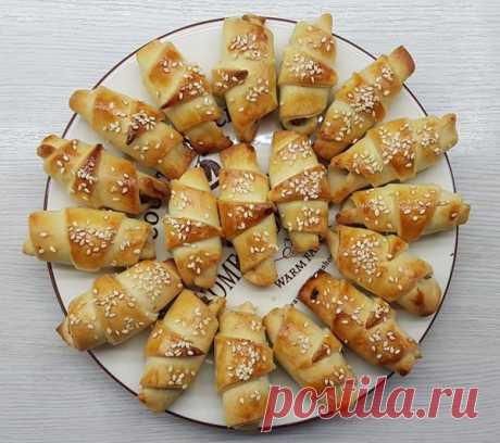 картофельные рогалики с грибами
