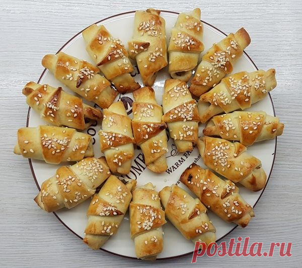 картофельные рогалики с грибами