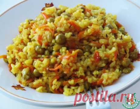 Постный плов с горошком – кулинарный рецепт