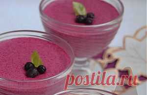 Черничный мусс из манной крупы » Постные рецепты, постные блюда, постная кухня