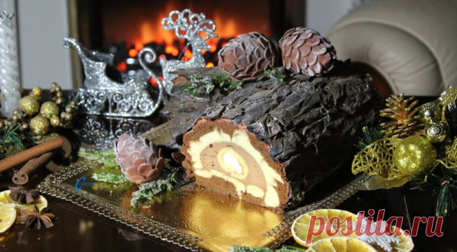 Придется потрудится! «Рождественское полено» пошаговый рецепт — Фактор Вкуса