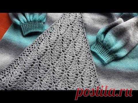 Джемпер. Секционная пряжа. Часть 4. Обзор готового изделия.