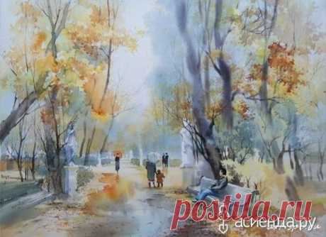 Акварельный Петербург Ольги Литвиненко: Группа Беседка «Дачная жизнь»