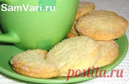 Постное печенье. Рецепт с фото. Песочное печенье на растительном масле.