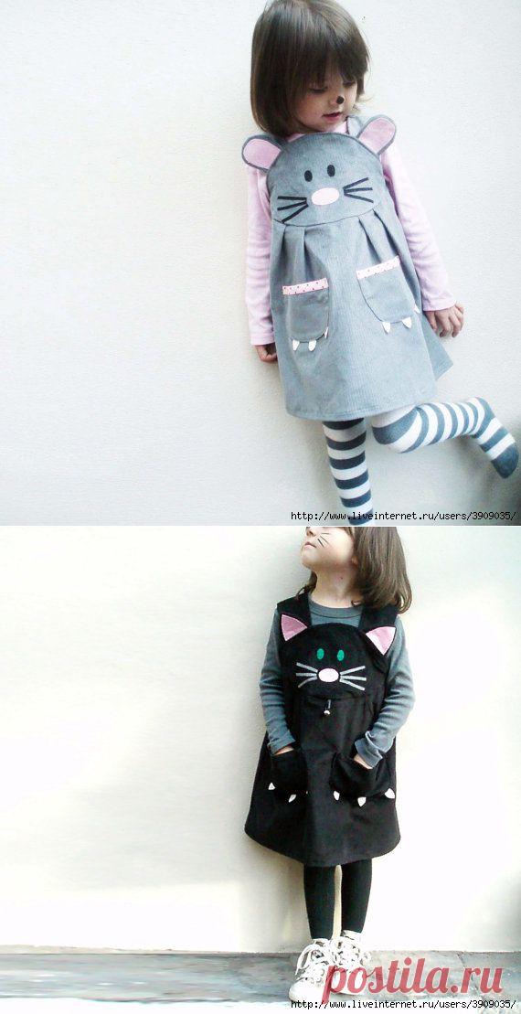 Забавные фартучки для девочек