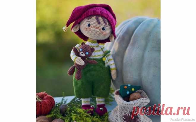 Рождественский мальчик Эльф | Вязаные игрушки.