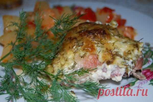 Бедрышки куриные под сыром в духовке — рецепт