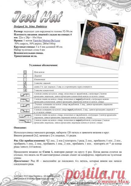 Шапка с аранами