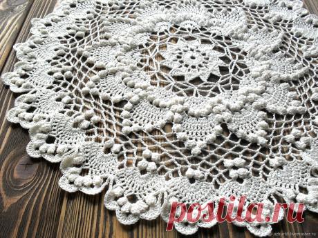 Салфетки: Ажурная салфетка Fiore – заказать на Ярмарке Мастеров – LLGUMRU | Салфетки, Тамбов