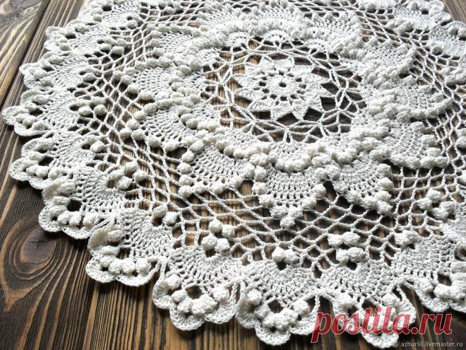 Салфетки: Ажурная салфетка Fiore – заказать на Ярмарке Мастеров – LLGUMRU | Салфетки, Тамбов