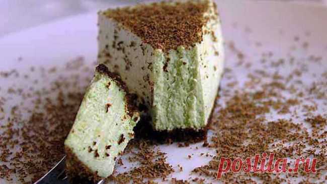 Чизкейк с чаем матча и шоколадным печеньем - Портал «Домашний»