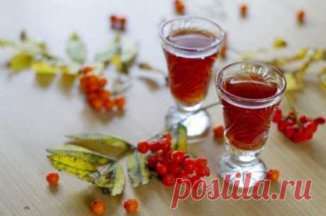 Ликер домашнего приготовляения из красной рябины