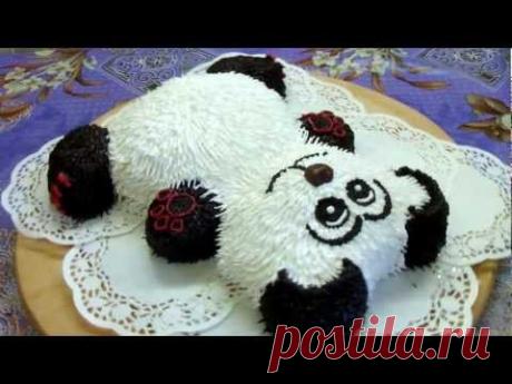 торт мишка - YouTube