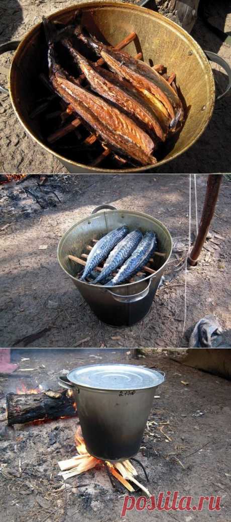 Копчение в ведре