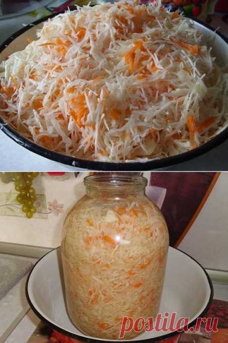 Квашеная капуста в банке, со сладким вкусом