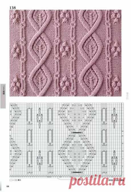 Очень красивые узоры спицами — DIYIdeas