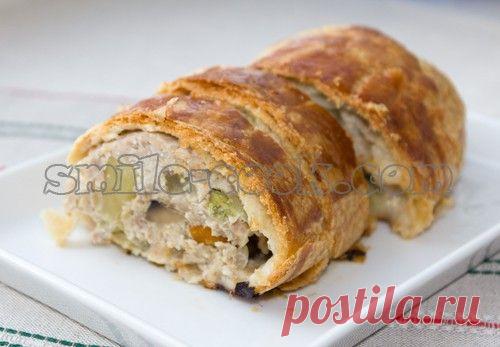 Мясной рулет "Веллингтон-фарш" от Джейми Оливера - рецепт приготовления