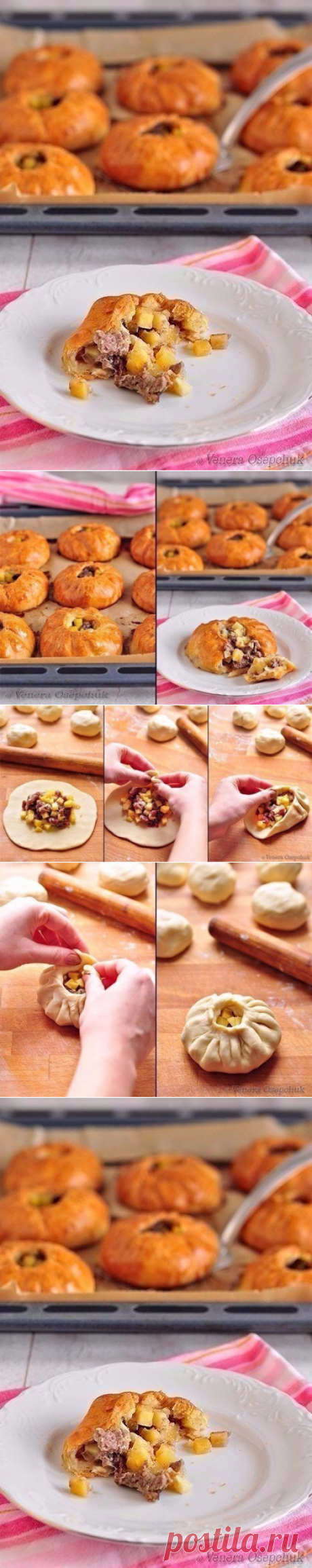 Вак балиш (маленькие пироги с мясом и картошкой).