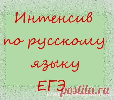 Интенсив по русскому языку (ЕГЭ) - Интернет-магазин - STRELOGOS: стихи и проза