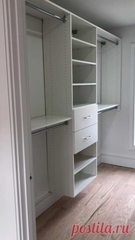 All you need: drawers, shelves, double and long hanging.