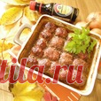 Фрикадельки с овощным соусом - кулинарный рецепт