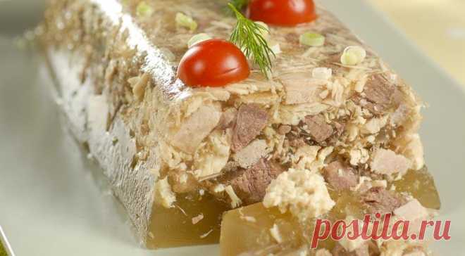 Мясной холодец ассорти, пошаговый рецепт с фото