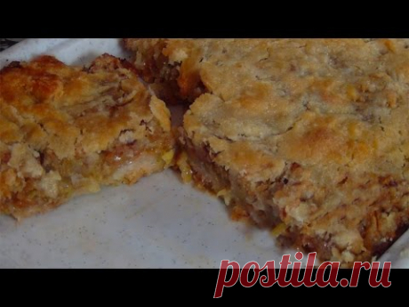Изумительно вкусный насыпной чешский яблочный пирог