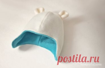 Шапка с ушками для малыша