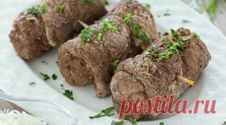 &quot;Конвертики&quot; из говядины с зеленью. Пошаговый рецепт с фото на Gastronom.ru