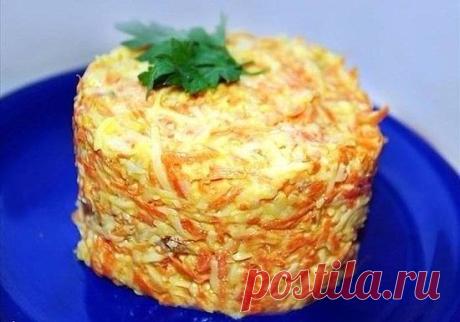 САЛАТ ИЗ МОРКОВКИ С СЫРОМ