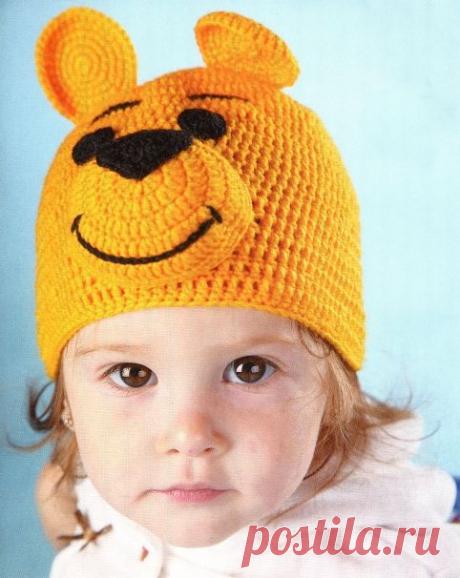 Вяжем забавные шапочки для малышей / Вязание крючком / Детская одежда крючком. Схемы