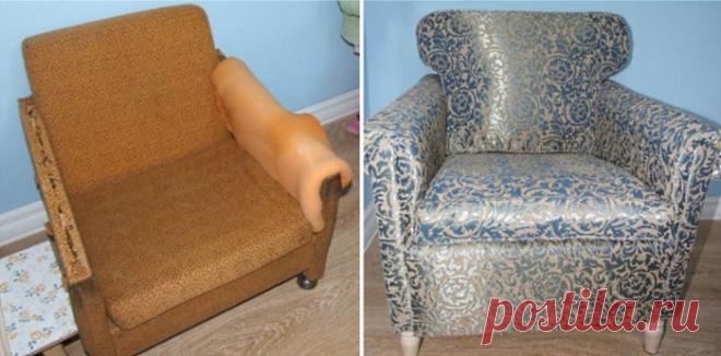 Советская мебель до и после переделки. Поверить не могу, что это старый сервант!