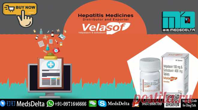 Purchase now Velasof Velpatasvir Sofosbuvir Tablet made by Hetero from MedsDelta Trusted Exporter and provider giving Hepatitis C Medication at discount cost. Call/WhatsApp: +91–9971646666, QQ: 3451266709 for request Velpatasvir Sofosbuvir Tablet Hetero from MedsDelta. Dispose of the issue of making a beeline for the clinical store, holding up in line, or regardless, recalling your tops off!