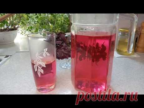 Очень приятный и вкусный напиток из базилика