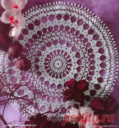 Большая подборка красивых салфеток. Схемы