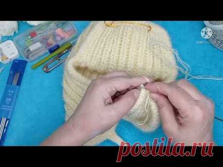 Шнурок, завязка после кеттлевки без заморочек на шапке-ушанке. 🧶🧣🧤