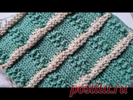 Самый приятный глазу геометрический узор спмцами♥️🧶knitting pattern.
