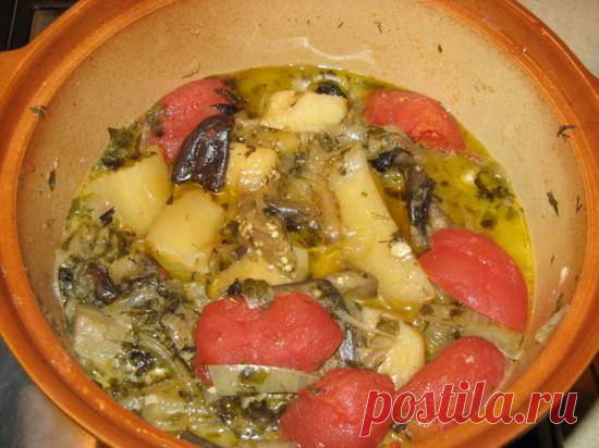 Чанах из баклажан без мяса - ХЛЕБОПЕЧКА.РУ