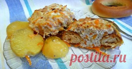 Кулинарный рецепт Баранки с фаршем с фото