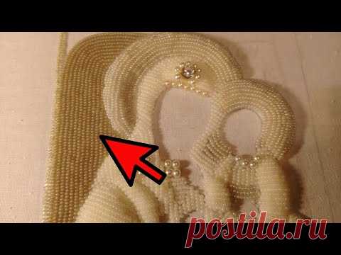Вышивка вприкреп. Подробно показываю, как вышивать вприкреп бисером.