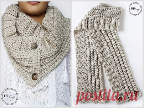 Как связать снуд крючком. Описание